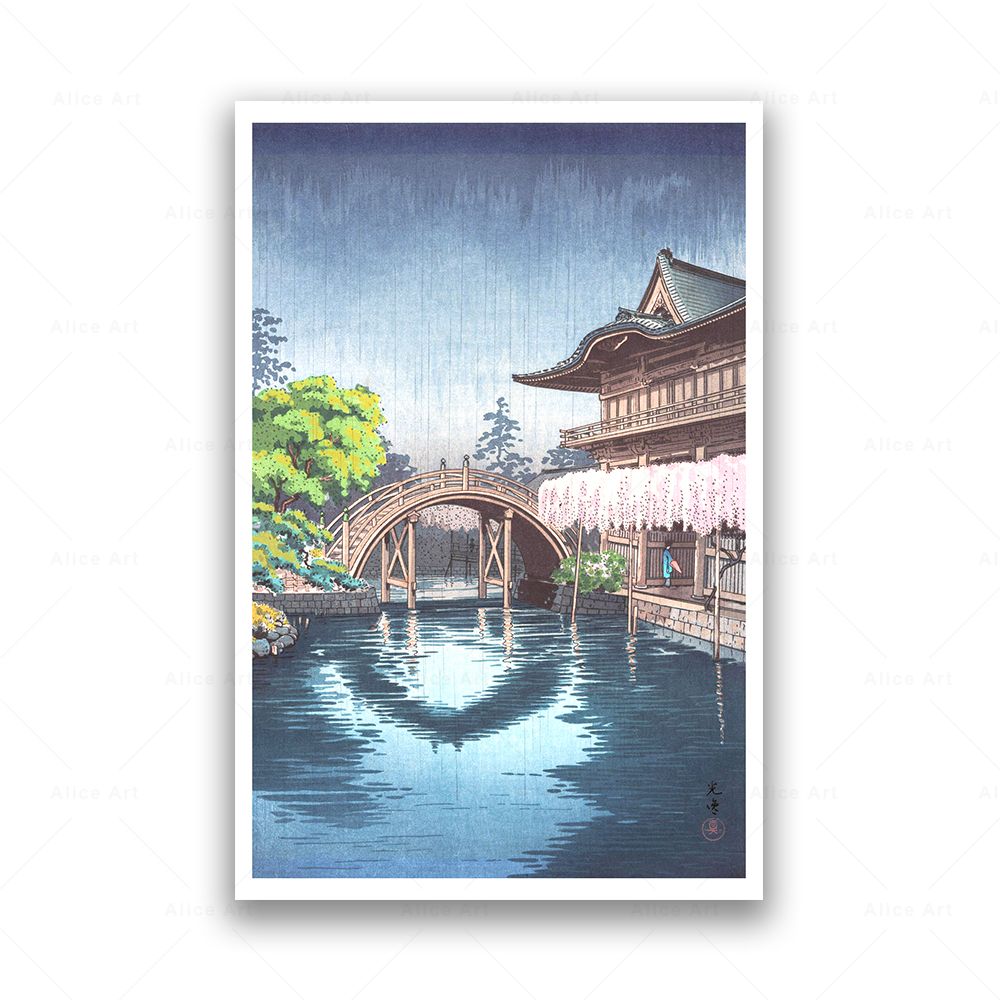 

Японская картина на холсте Tsuchiya Koitsu Fuji Mount