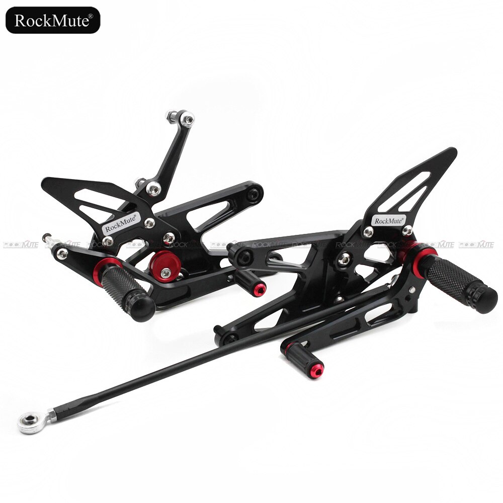 

Задние комплекты для мотоциклов для Yamaha YZF-R6 YZF R6 2003 2004 2005, регулируемая подставка для ног с ЧПУ, рычаг переключения передач, педаль тормоза, подножки, задний комплект