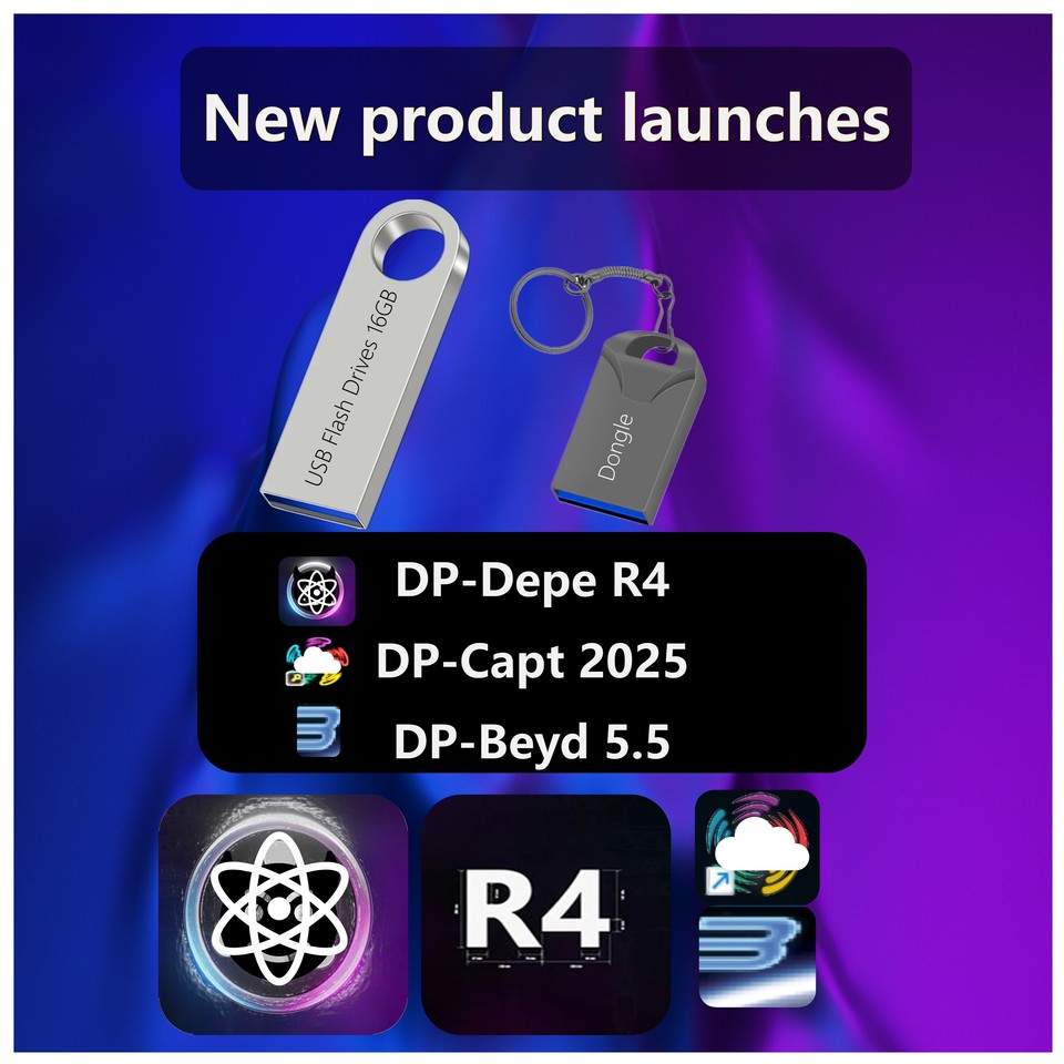 

DP-Depe R4 D4 DP-Capt 2025 Пользовательские флэш-накопители USB 16 ГБ и ключ Профессиональные инструменты, предназначенные для дизайнеров сцены