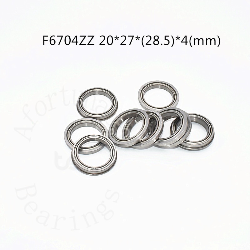

Фланцевый подшипник 10 шт. F6704ZZ 20*27 * (28,5) * 4 (мм), хромированная сталь, металл, герметичные высокоскоростные детали механического оборудования