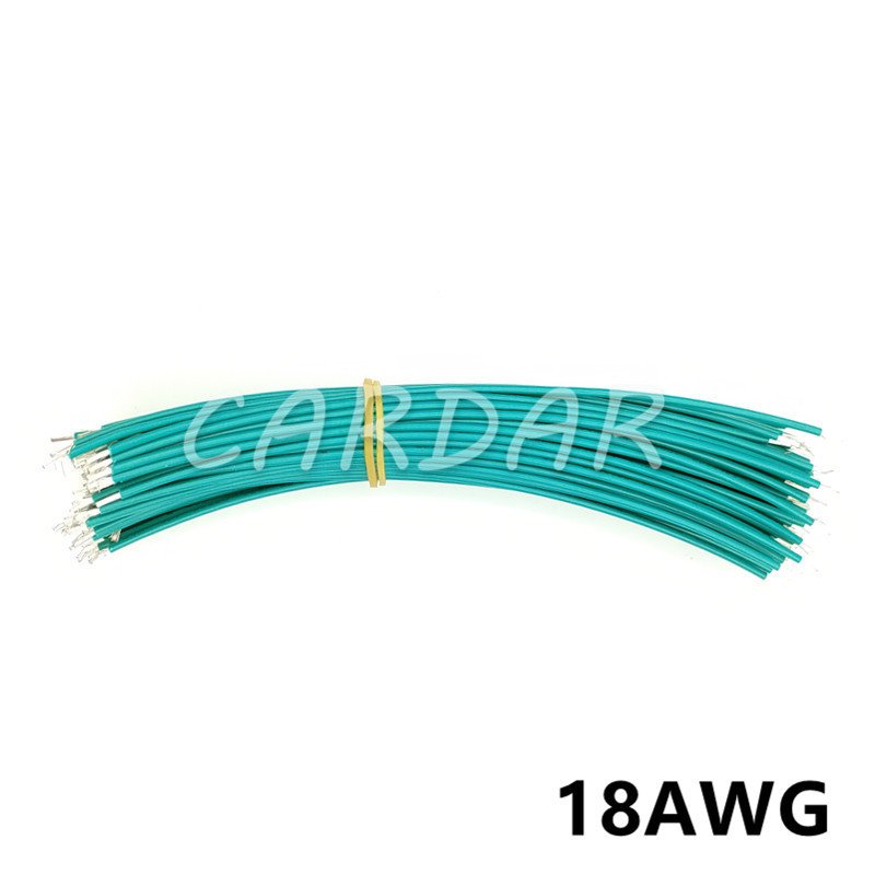 

50 шт. 18AWG медный провод UL1007 80 ° C 300 В электрические провода из ПВХ электрический кабель с луженым покрытием 15 см