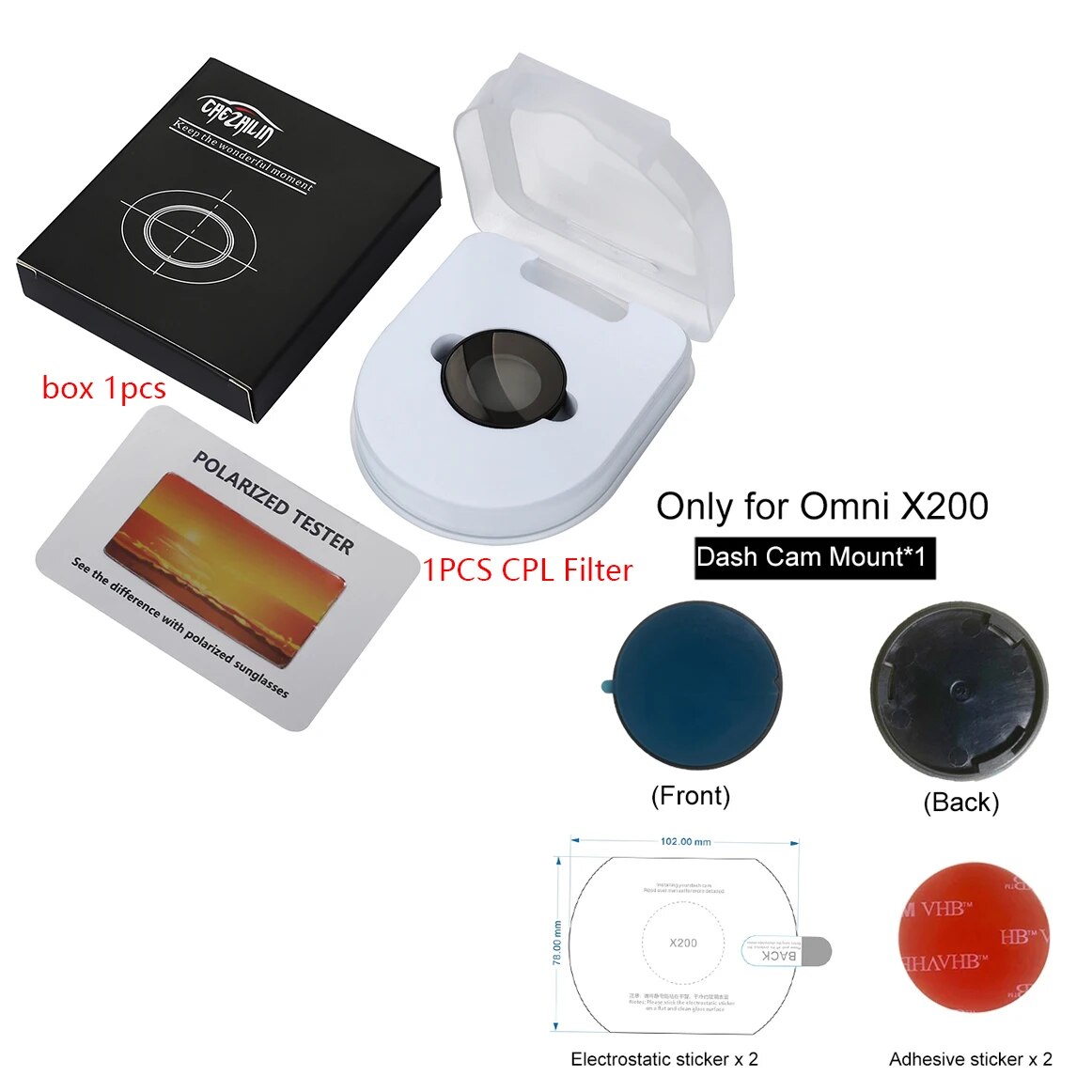 

Держатель для 70mai Omni x200 для фильтра 70mai Omni X200 CPL Для видеорегистратора 70mai X200 набор электростатических наклеек Crowbar инструменты