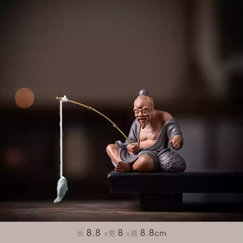 

Фигурка чайного питомца из фиолетовой глины JINGDE TEA SET
