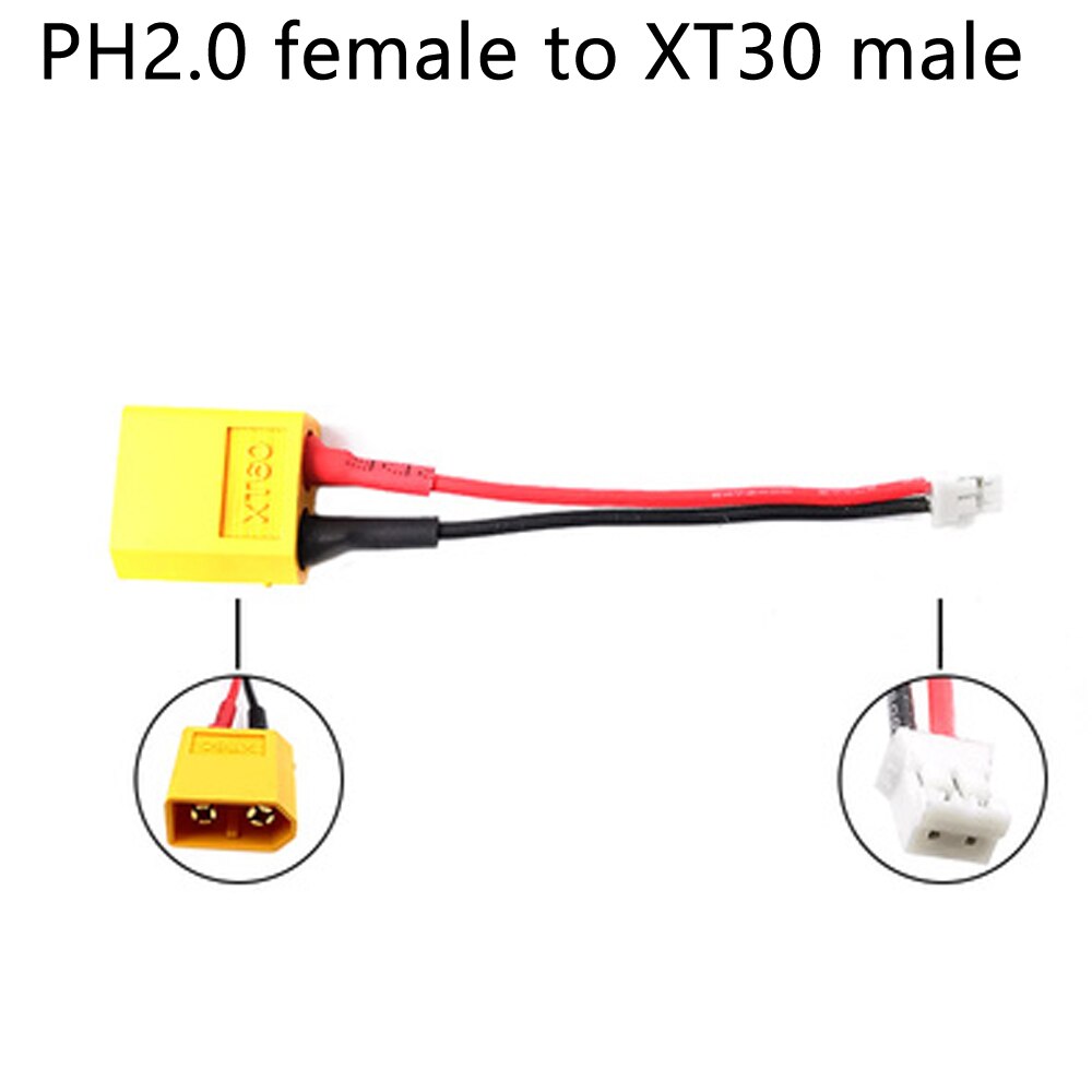 

Переходник для зарядки аккумулятора PH2.0 к XT60/XT30