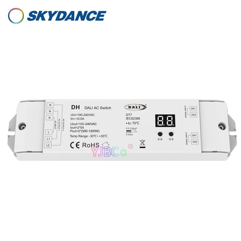 

RGB-контроллер Skydance DH DALI DT7 2 канала