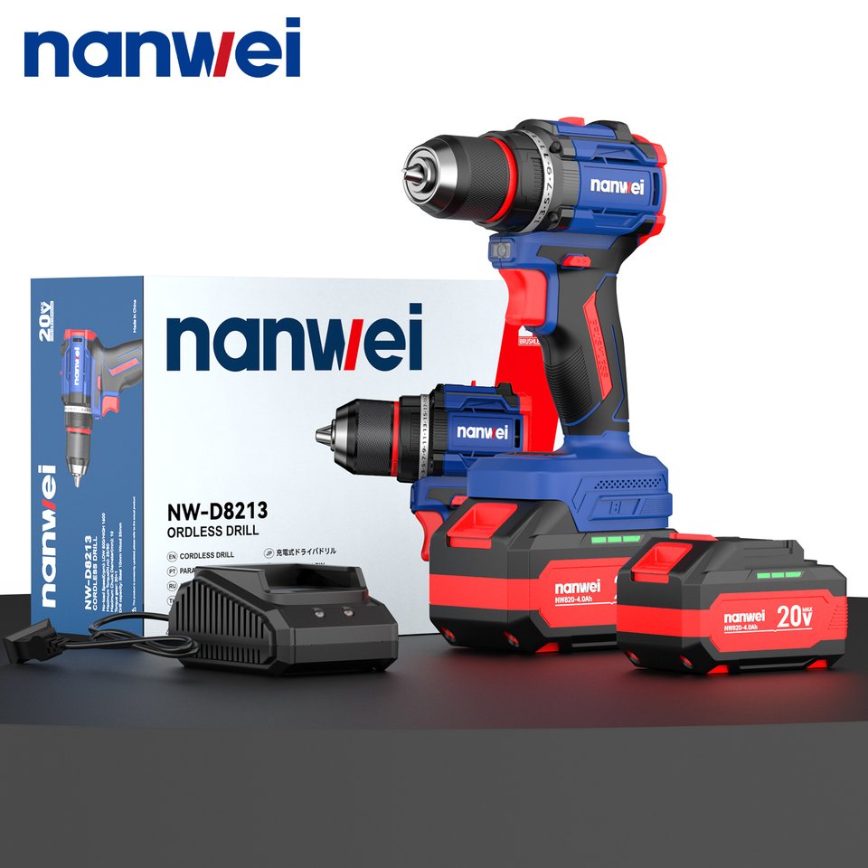 

Беспроводная дрель Nanwei 20В двухскоростная