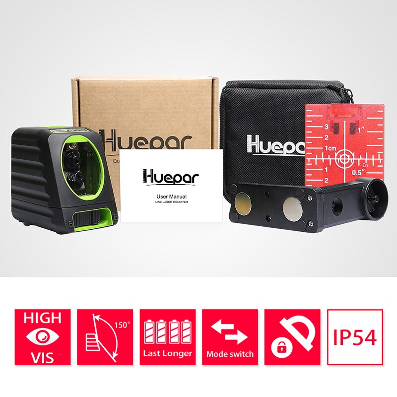 

Huepar BOX-1R красный лазерный уровень