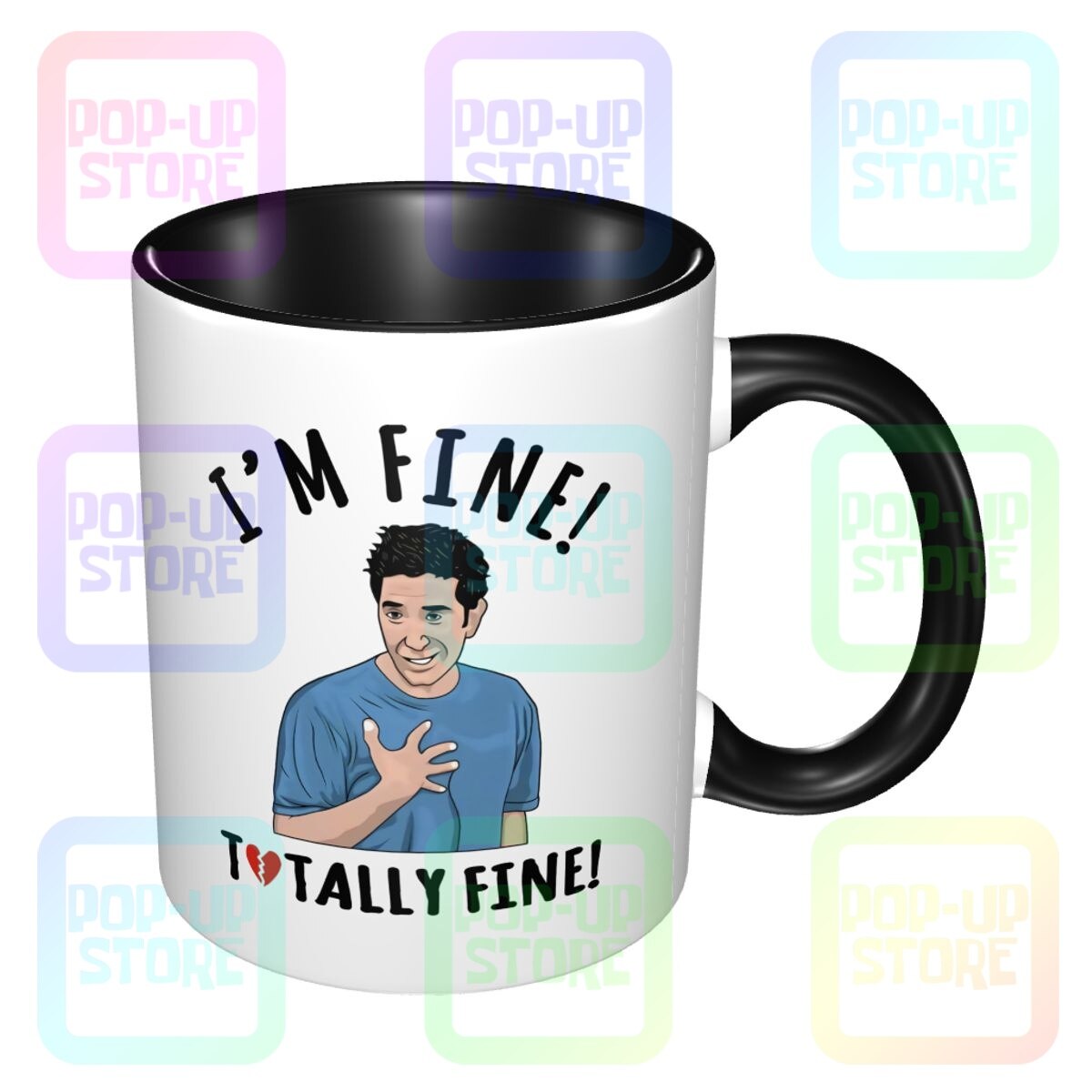

Кружка Friends "Im Fine Totally Fine Ross Is Not Fine" керамическая