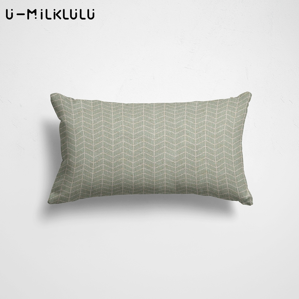 

Льняные декоративные чехлы для подушек Green and Yellow, 30x50