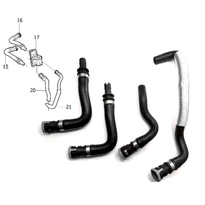 

Шланг отопителя HVAC для Volvo C30 C70 S40 V50 30636987 30636952 31439965 30636951