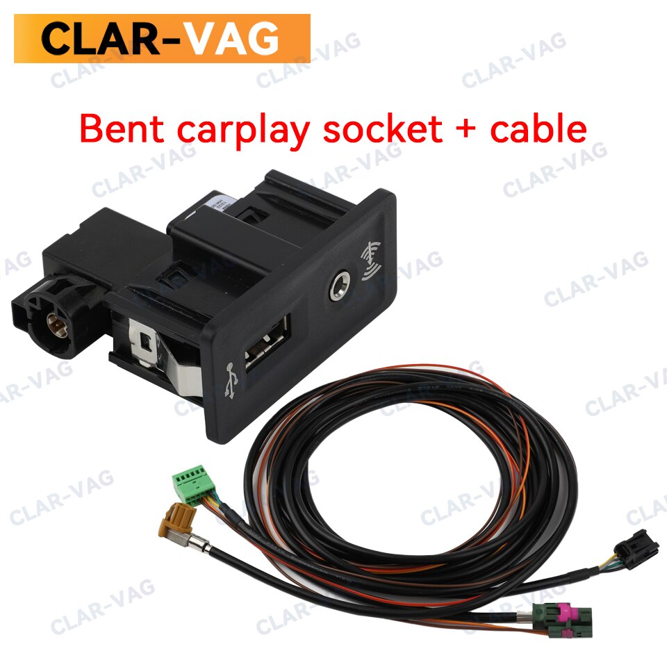 

5G 0035222 E MIB2 USB CarPlay Media AUX розетка переключатель установка вилки кнопка жгут для VW Golf 7 MK7 5Q 0035726 E 5Q 0035222 E