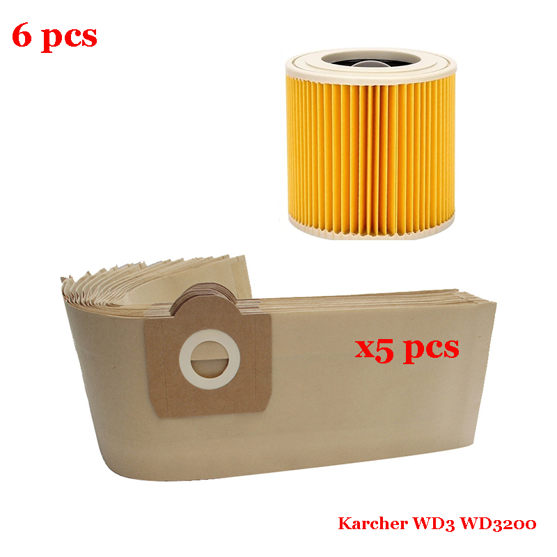 

Мешки для пыли Fxaizl для Karcher MV3 WD3 WD3200 WD3300