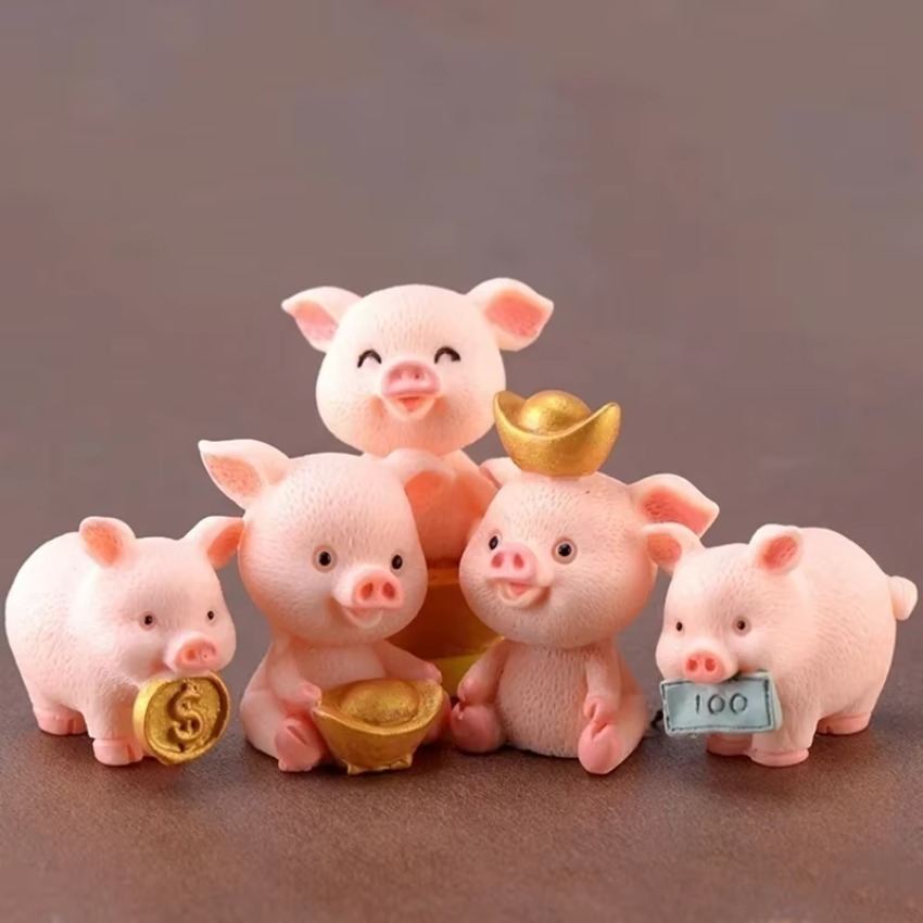

Мини-фигурка свиньи из полимера