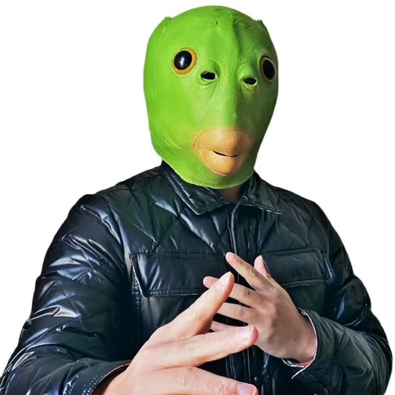 

Зеленая рыбий голова маска Gmarty