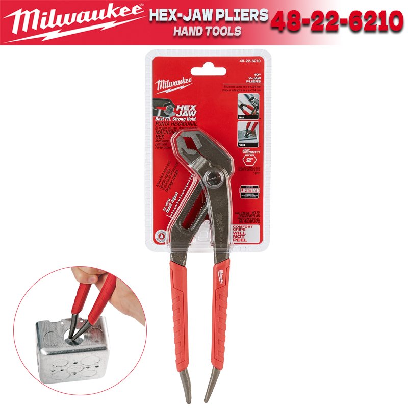 

Milwaukee 10-дюймовые плоскогубцы с шестигранной головкой