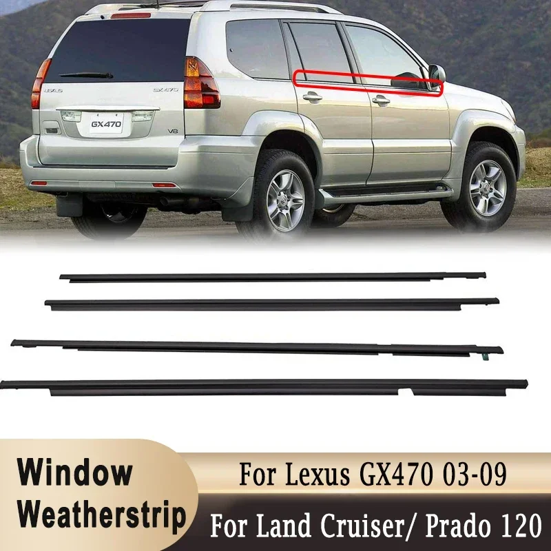

Уплотнители окна, молдинг бокового окна, резиновое накладка для Toyota Land Cruiser Prado 120 серии для Lexus GX470 2003-2009