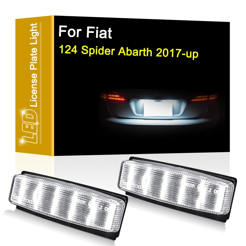 

Фотоламсветильник 12 В для Fiat 124 Spider Abarth 2017 2018 2019 2020 2021, белый свет для номерного знака в сборе