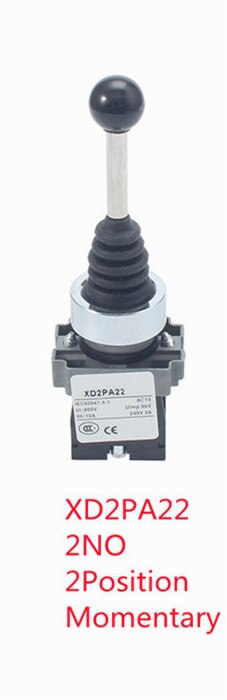 

Пластиковый переключатель XB2 22мм 2NO