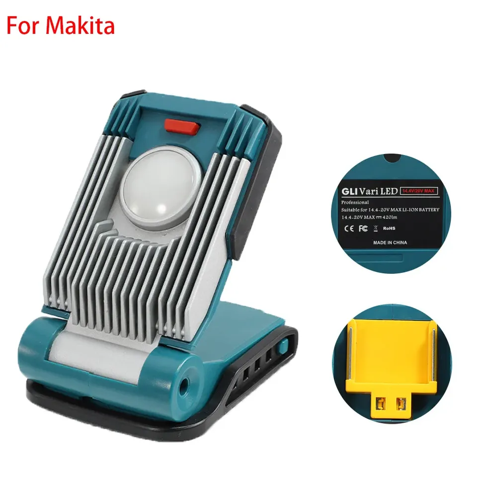 

Рабочая лампа BSIDE для DeWalt/Makita/Milwaukee/Bosch 18В/20В