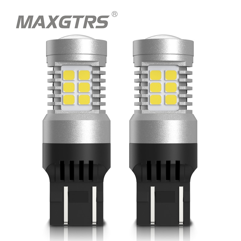 

2 шт., автомобисветодиодный светодиодные лампы 7443 T20 W21/5W 1157 BAY15D P21/5W 2835 21SMD