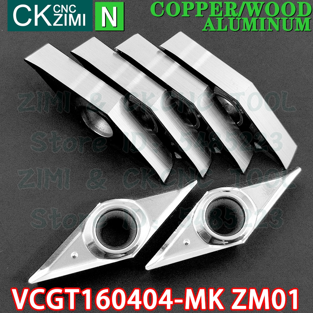 

Токарные пластины ZIMICNC VCGT160404-MK ZM01 твердого сплава