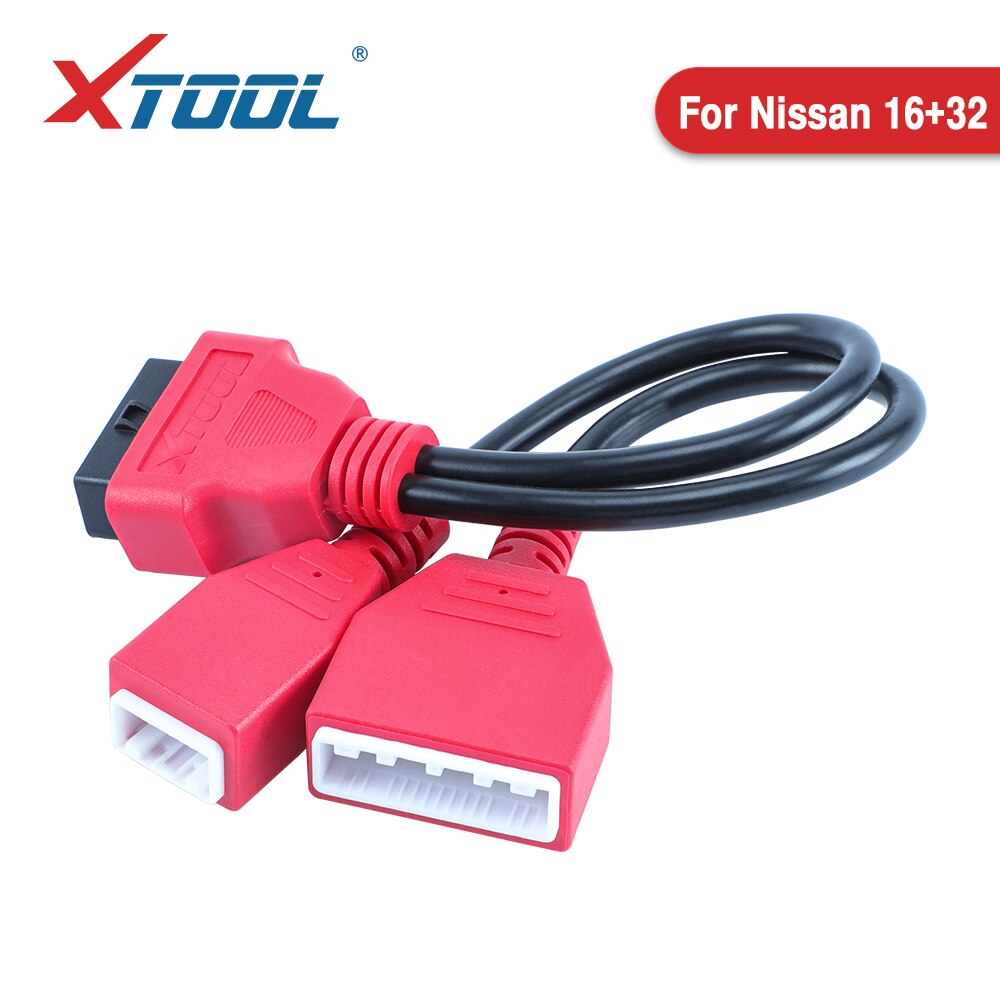 

Переходник кабеля XTOOL FCA 12 + 8 для Chrysler, для Nissan 16 + 32 pin OBD2 с X100Pad3 A80pro master EZ400pro D7 D8 D9 pro