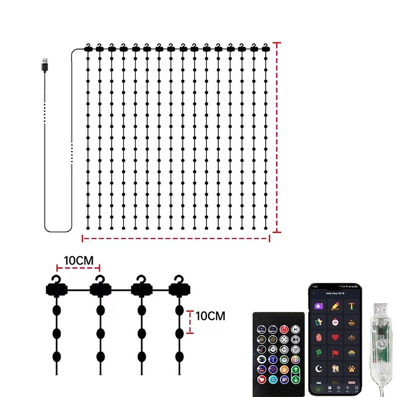 

Светодиодная гирлянда XINGZHIRAOE RGB Bluetooth
