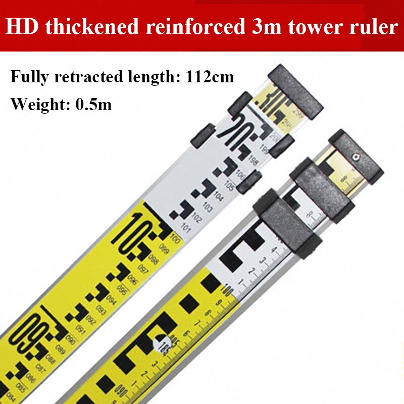 

Для автоматического оптического уровня / лазерного уровня 360 Алюминиевый сплав Высокая точность Правитель Башни Подставка для лазера с оптическим уровнем Штатив Выдвижной Высота 3M / 5M Шкала датчика Уровень правителя