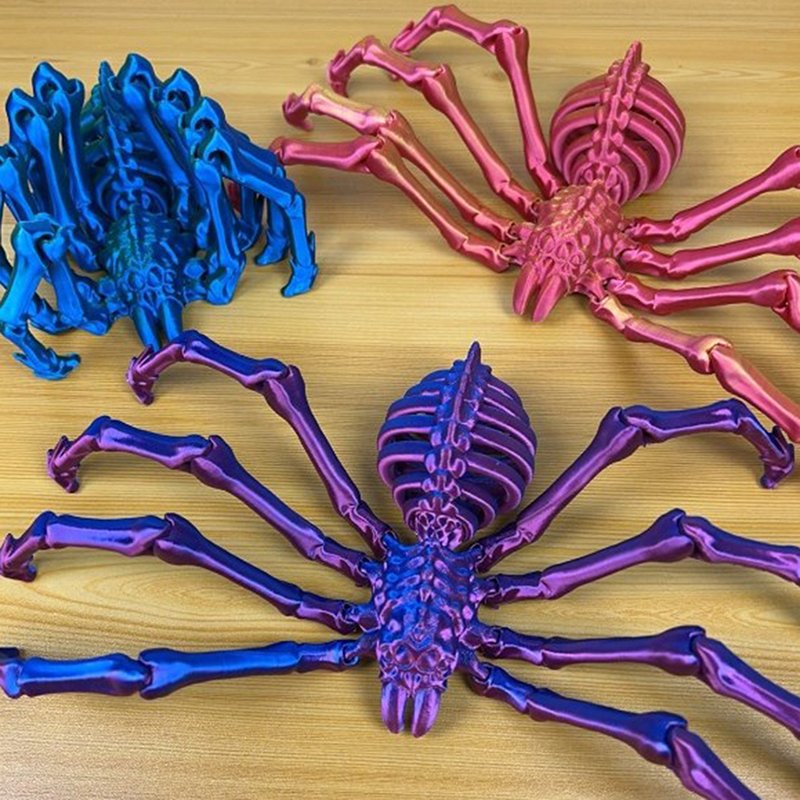 

12 см 3D-печатный паук, подвижный и выдвижной игрушечный паук, креативный орнамент, игрушка-паук, украшение на Хэллоуин