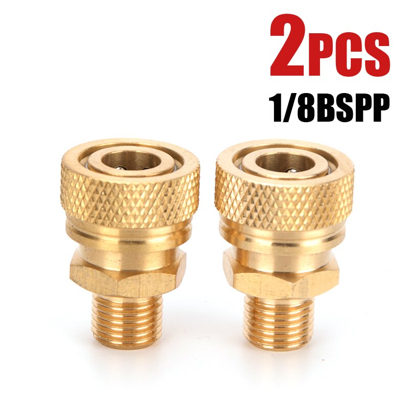 

Резьба M10x1 1/8NPT 1/8BSPP Штекерный быстроразъемный 8 мм воздушная заправка соединительные муфты медные фитинги утолщенные 2 шт./комплект