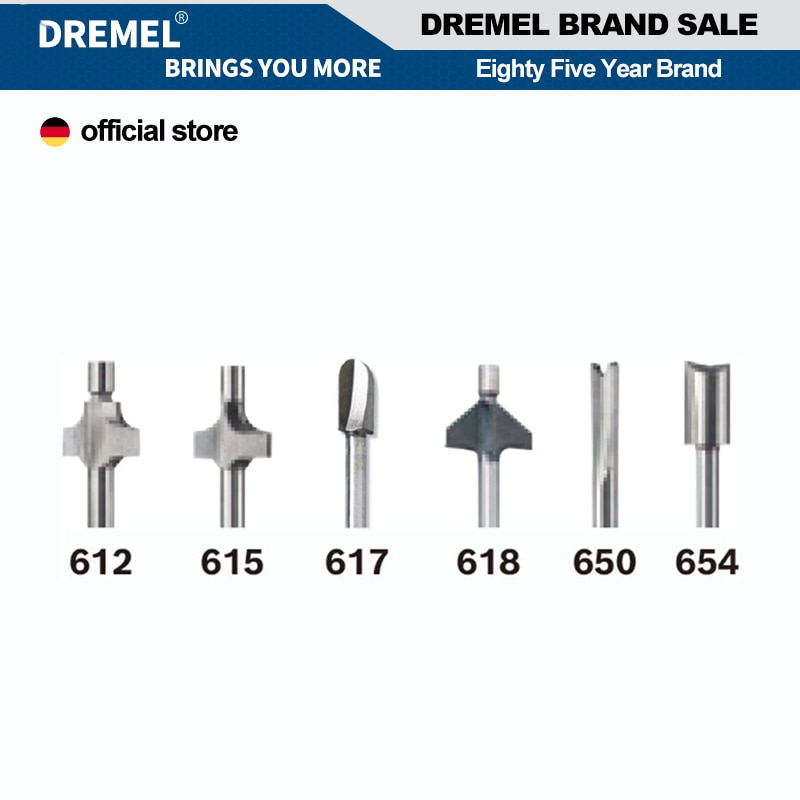 

Dremel 692, набор фрез из карбида вольфрама, 6 шт.