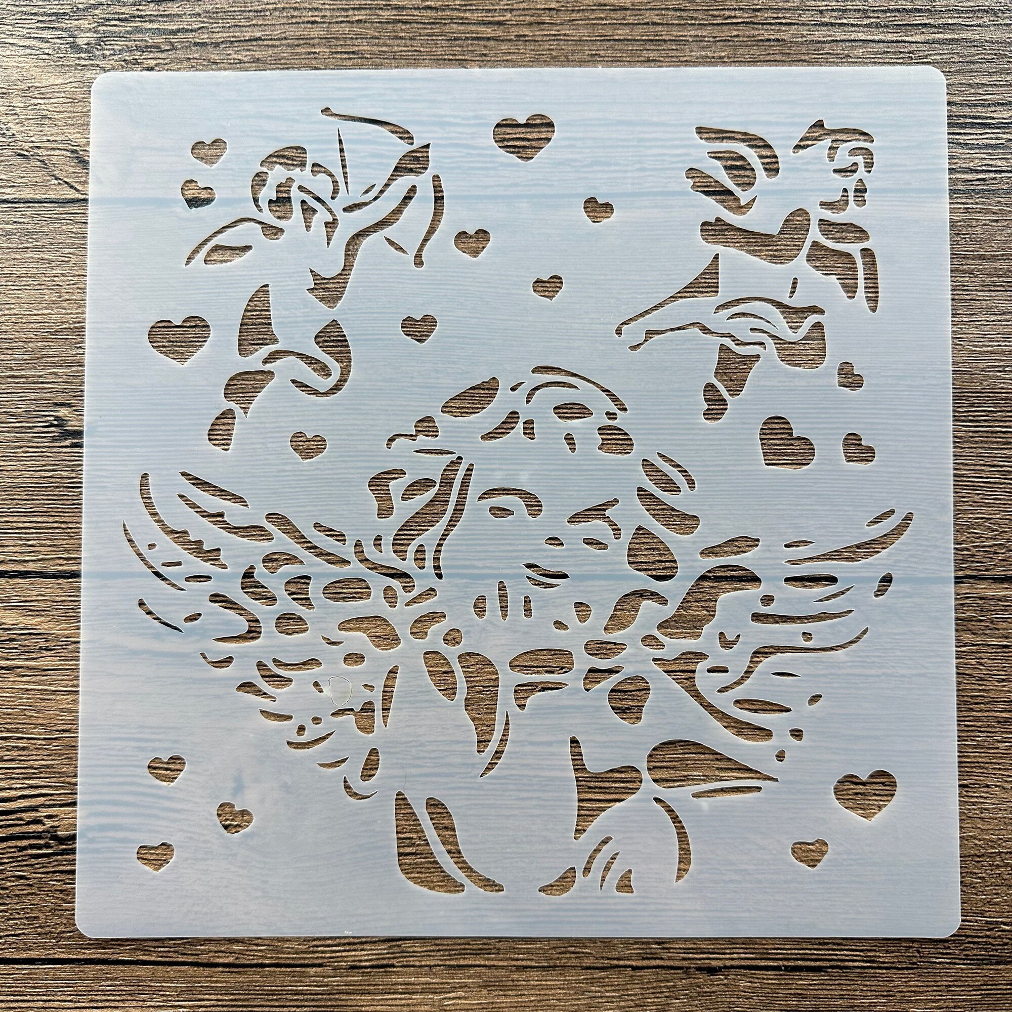 

20 *20 cm Mandala angel DIY mandala mold for painting stencils stamped photo album embossed paper card on wood, fabric, wall