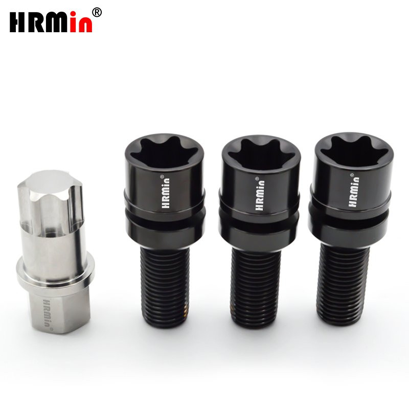 

HRMin бесплатная шайба M14*1,5*28-45 Gr,5 титановое шариковое сиденье Torx, болт ступицы колеса, титановый болт для гоночного автомобиля Mercedes-Benz