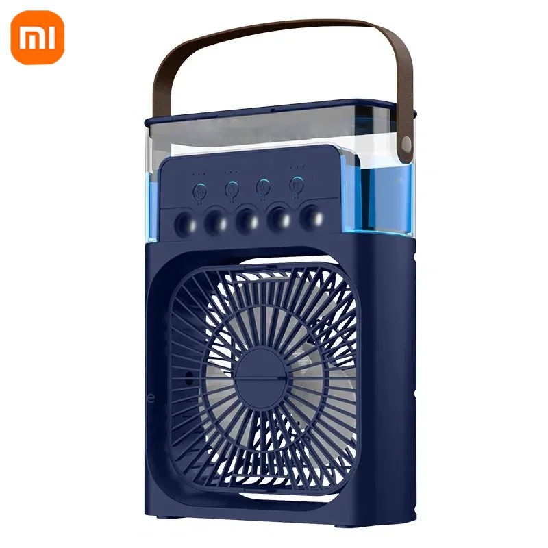 

Портативный вентилятор Xiaomi 3-в-1, вентилятор для кондиционеров со светодиодным ночником, бытовой небольшой воздухоохладитель для офиса, дома, регулируемый вентилятор