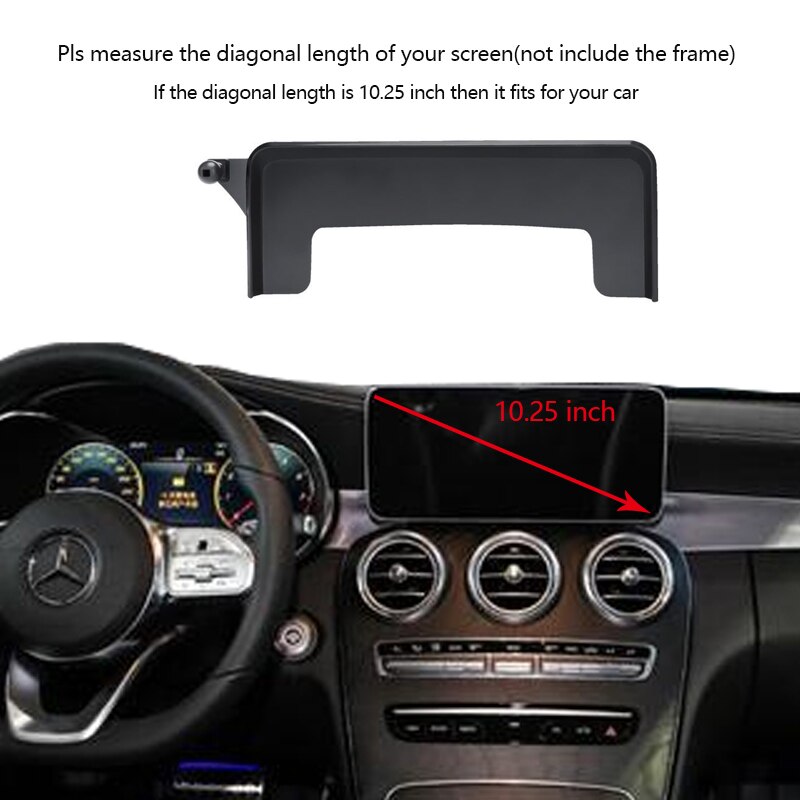 

Специальный автомобильный держатель телефона для Mercedes-Benz C/GLC/V-Class 2019 2020 2021 2022 10,25-дюймовый экран фиксированный базовый навигационный кронштейн