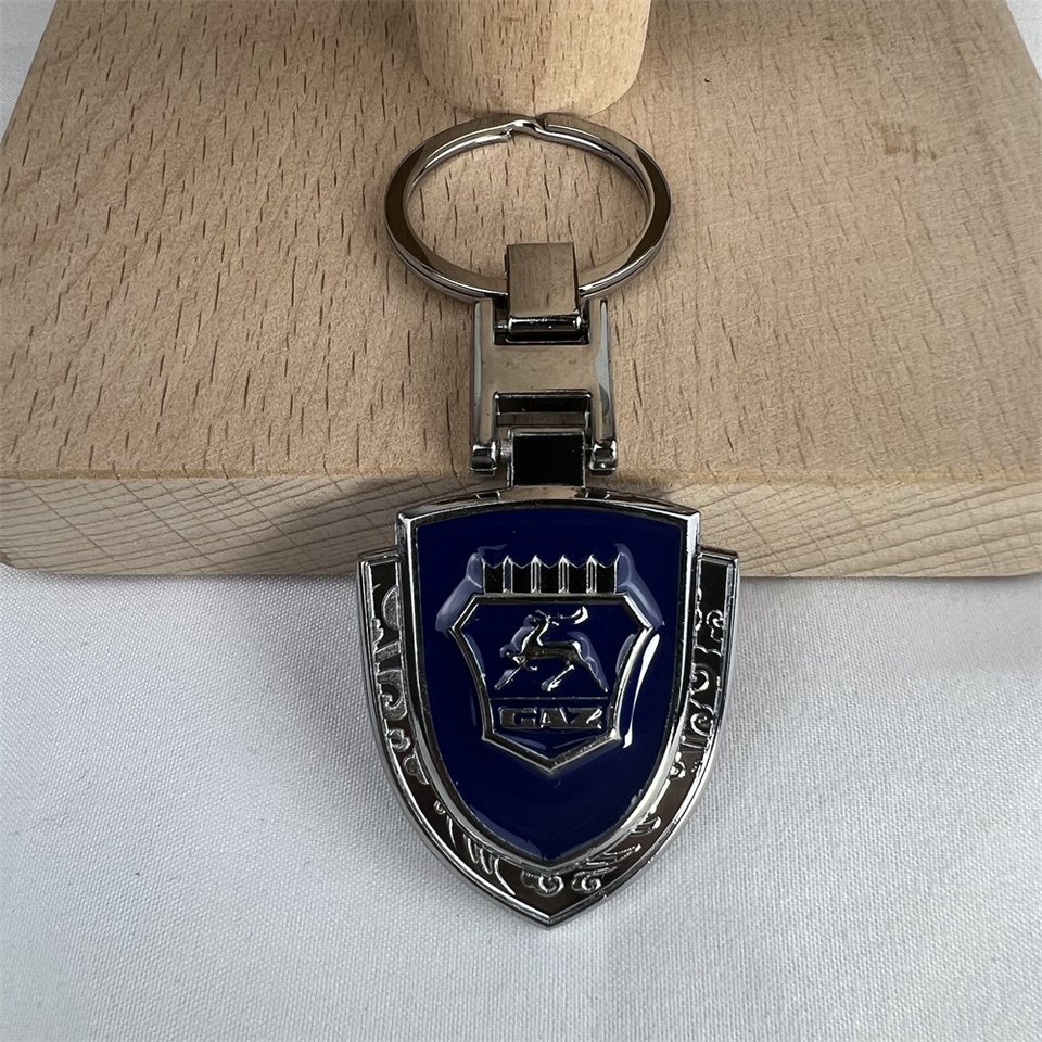 

Автомобильный брелок, подвеска из сплава, брелок с гравировкой, синий металлический значок, бирка для ключей, крутой орнамент, эмблема, гаджеты для ГАЗ, автоаксессуары