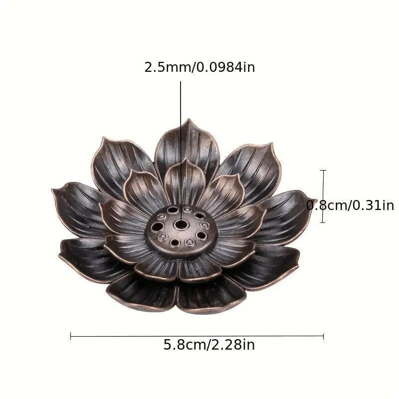 

Металлическая курильница Zen Lotus Buddha