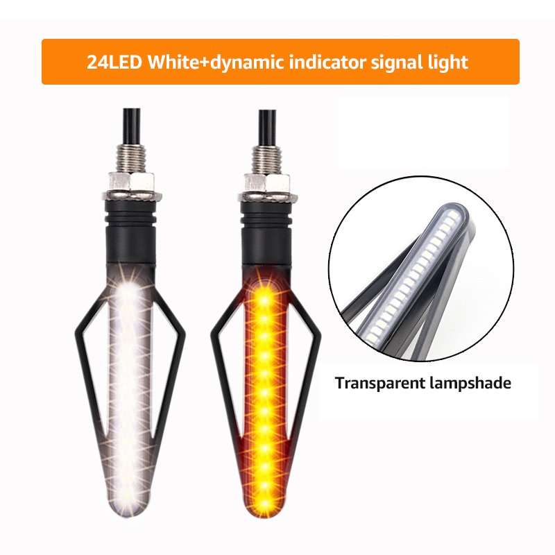 

Мотоциклетные указатели поворота, встроенное реле, мигалка для мотоцикла, 24 светодиода, мигалка с проточной водой, 12 В, 10 мм, индикатор мотоцикла, указатель поворота