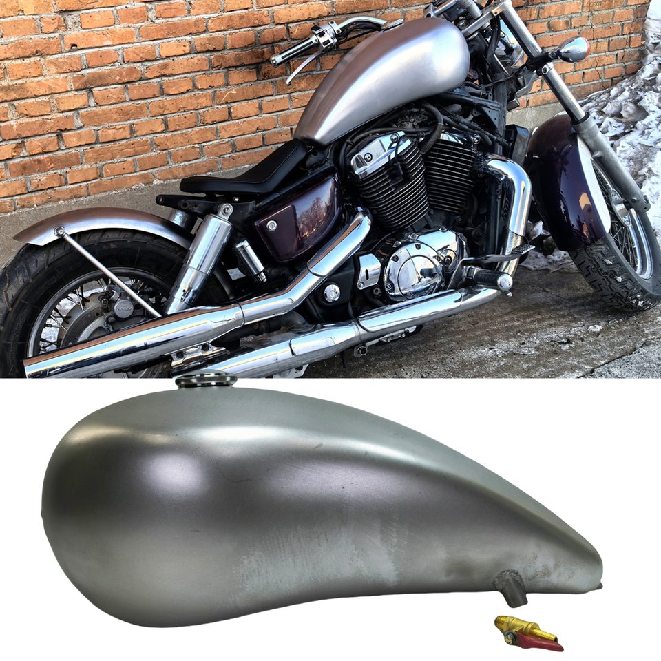 

Для Honda Shadow 1100 VT1100 2004-2009 версии карбюратора 14 л мотоциклетный бензиновый топливный бак