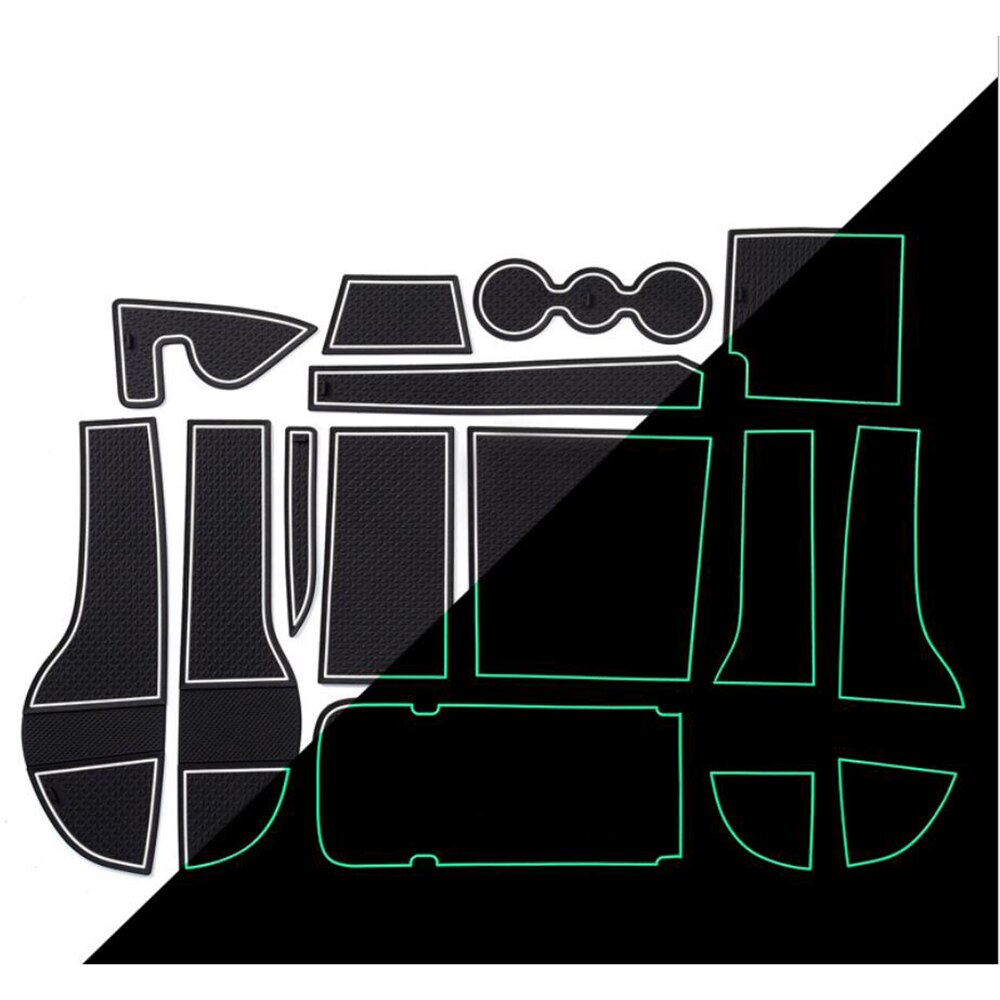 

Коврик для дверных прорезей для Skoda KAROQ, подушка с пазами для ворот, резиновые коврики для двери автомобиля, подстаканники, противоскользящие ковры, положение