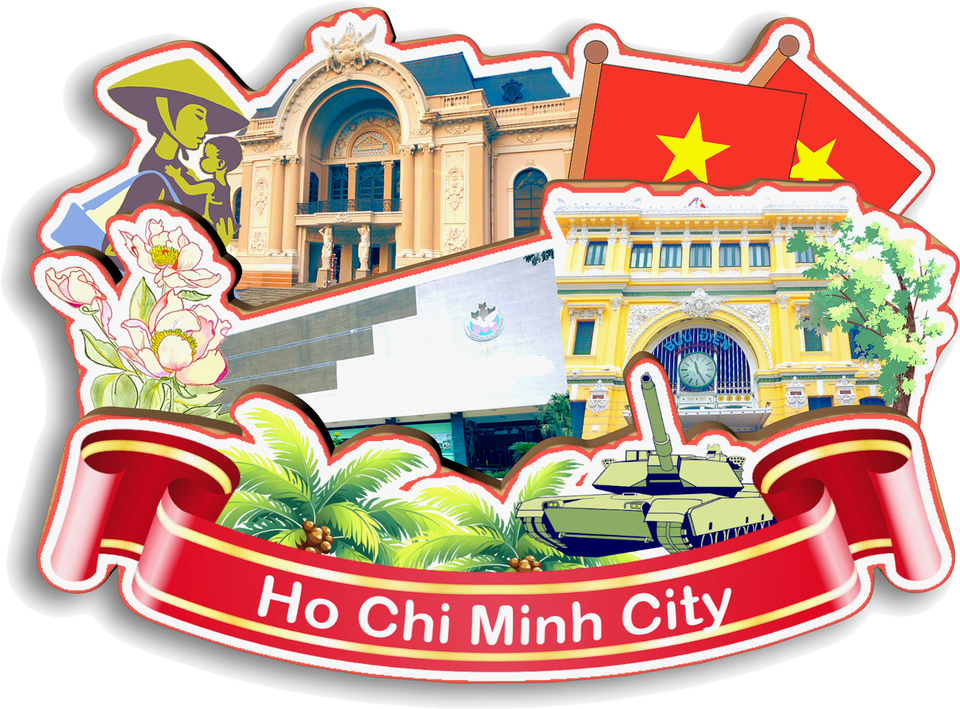 

Магнит для холодильника "Vietnam"