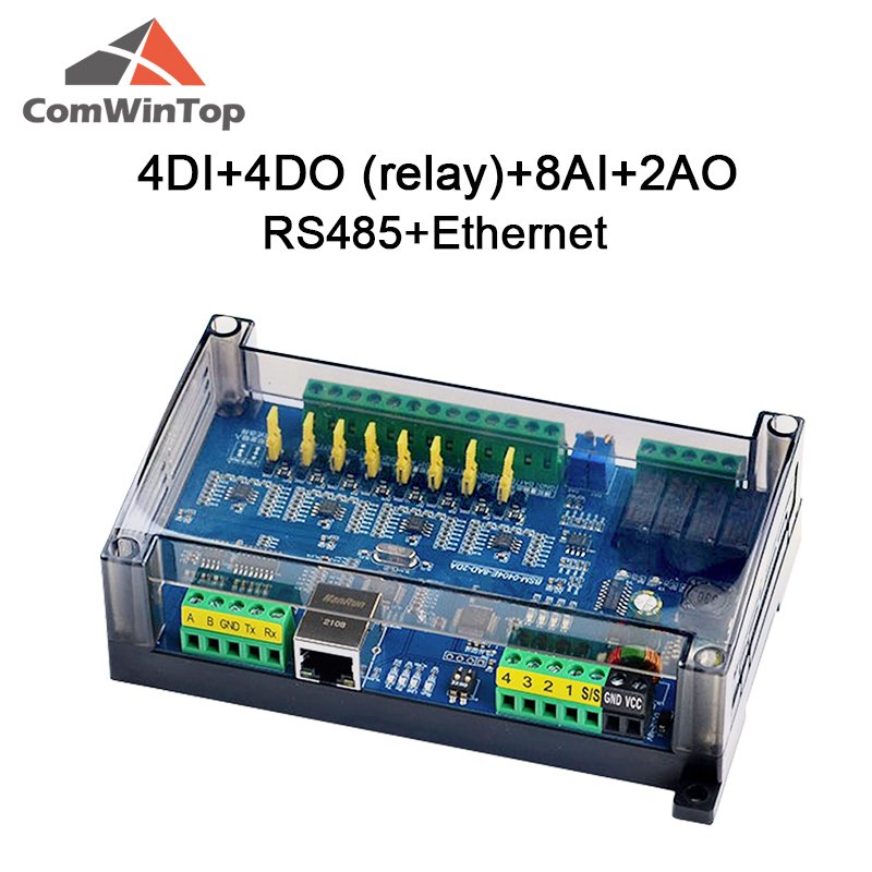 

CWT-BK-04040802 4Di 4Do 8Ai 2Ao цифровой вход и выход аналоговый вход и выход RS485 RS232 Ethernet Modbus Rtu Io модуль