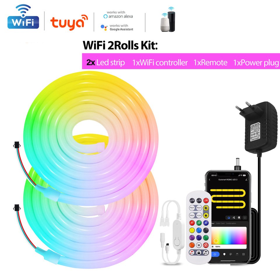 

HEGEHE RGB светодиодная лента WS2811 WiFi Bluetooth
