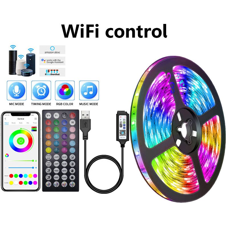 

RGB светодиодная лента Adiodo USB 5050 1-15м