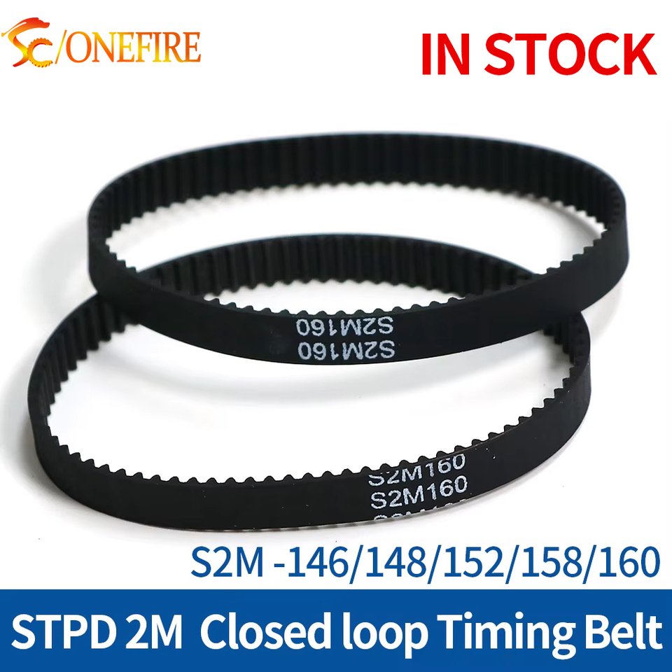 

ONEFIRE S2M Ремень ГРМ Длина шага 146/148/152/158/160 мм Ширина 3/6/9/10 мм STPD 2M Резиновый синхронный ремень