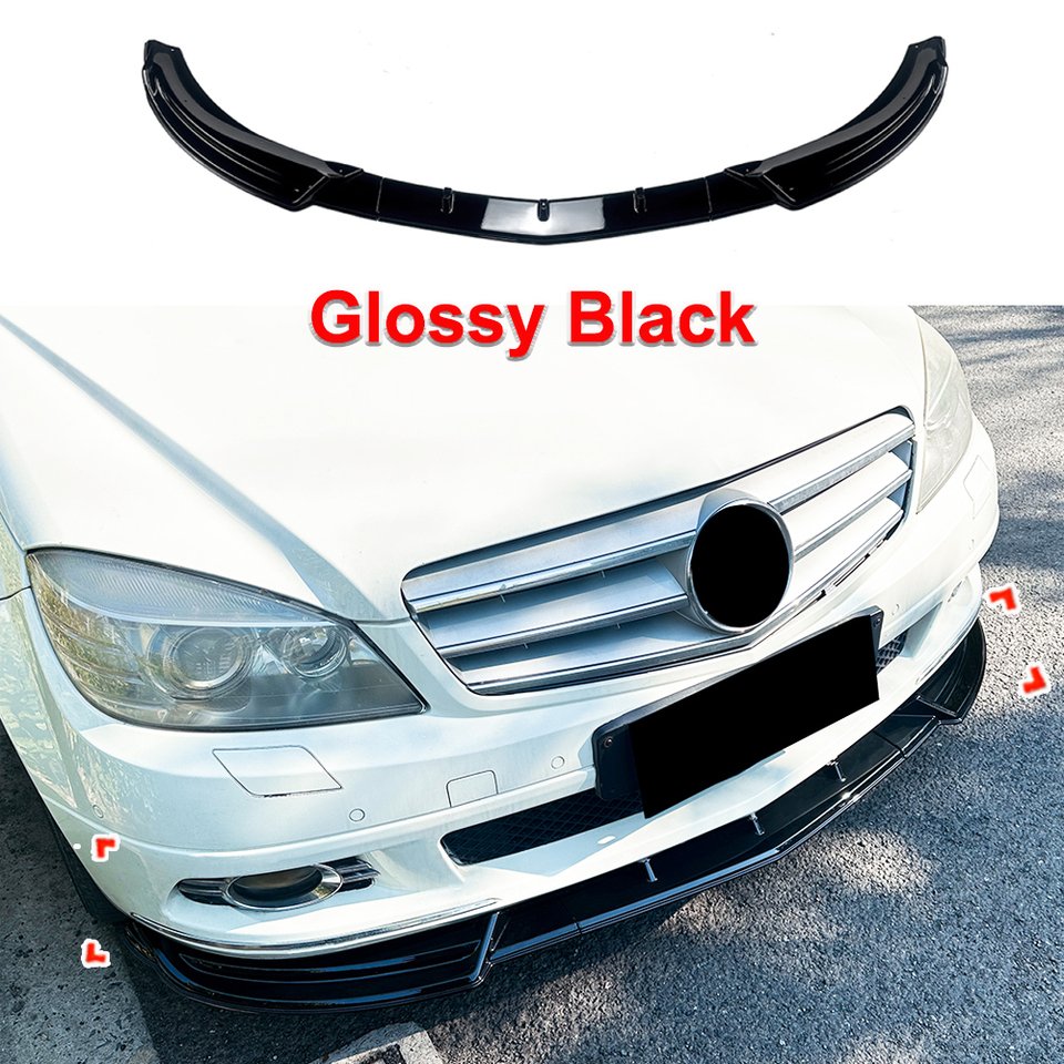 

Для Mercedes Benz C-Class W204 Pre 2007-2010 передний спойлер для губ, передняя лопата, защита бампера, внешняя модификация, комплект кузова автомобиля