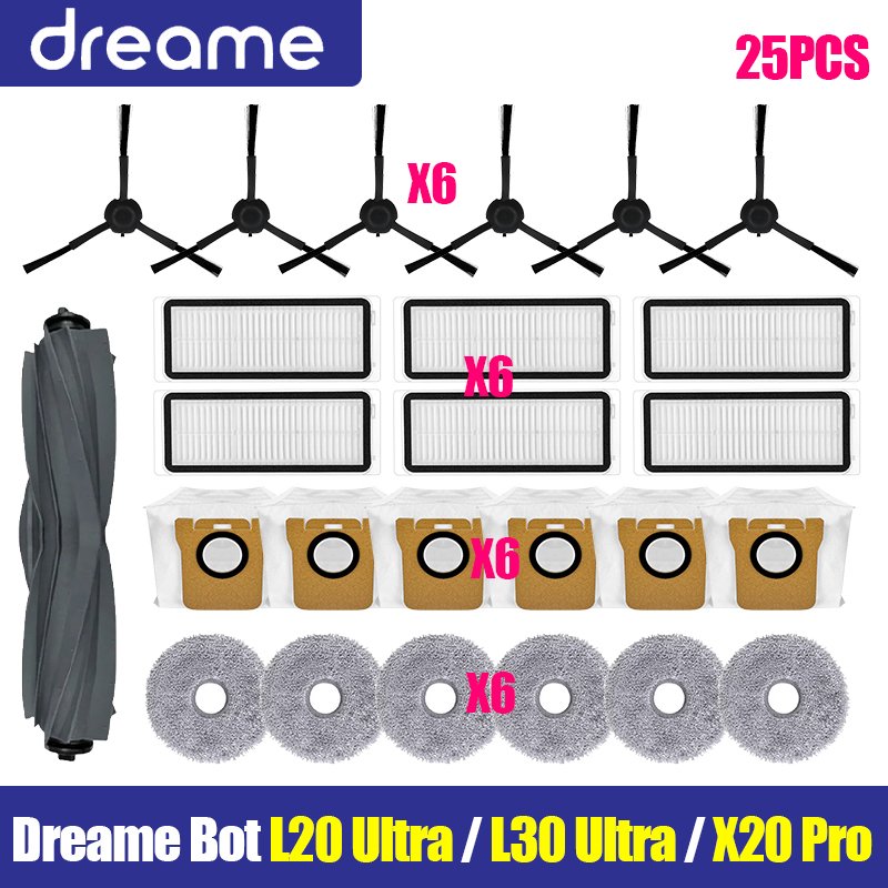 

Аксессуары для Dreame Bot L20 Ultra / L30 Ultra / X20 Pro