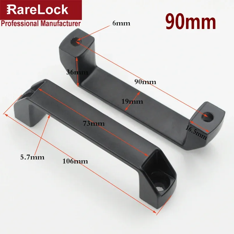 

Ручка для шкафа Rarelock HJ16 чёрная