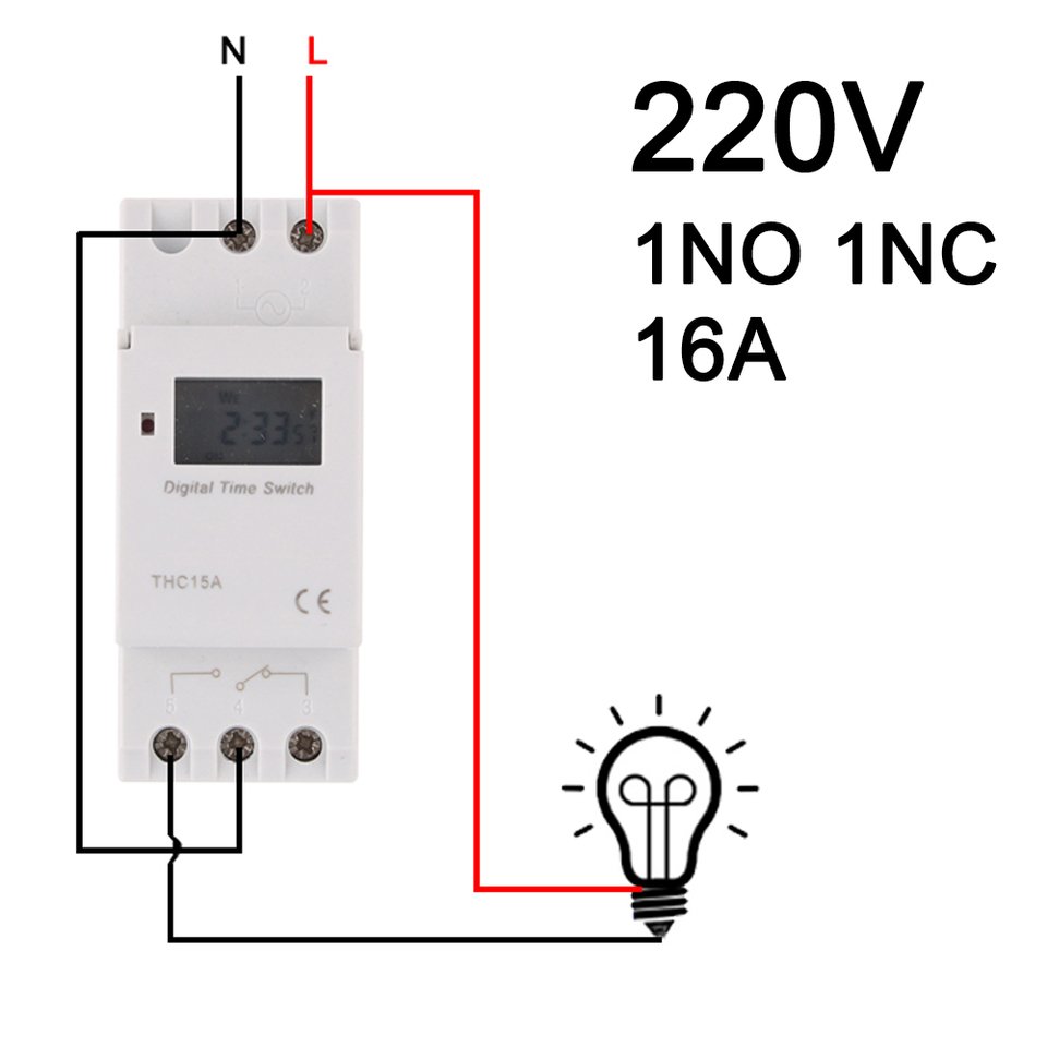 

Программируемый таймер DMWD THC15A для DIN рейки