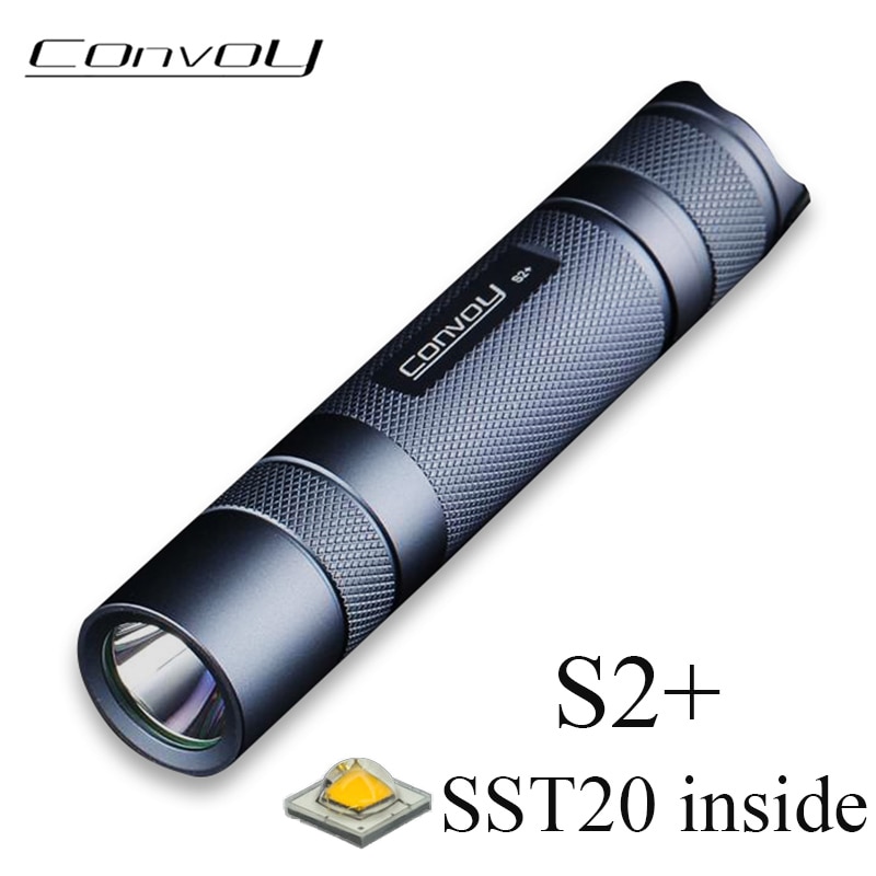 

Фонарик Convoy S2+ SST20 алюминиевый 18650